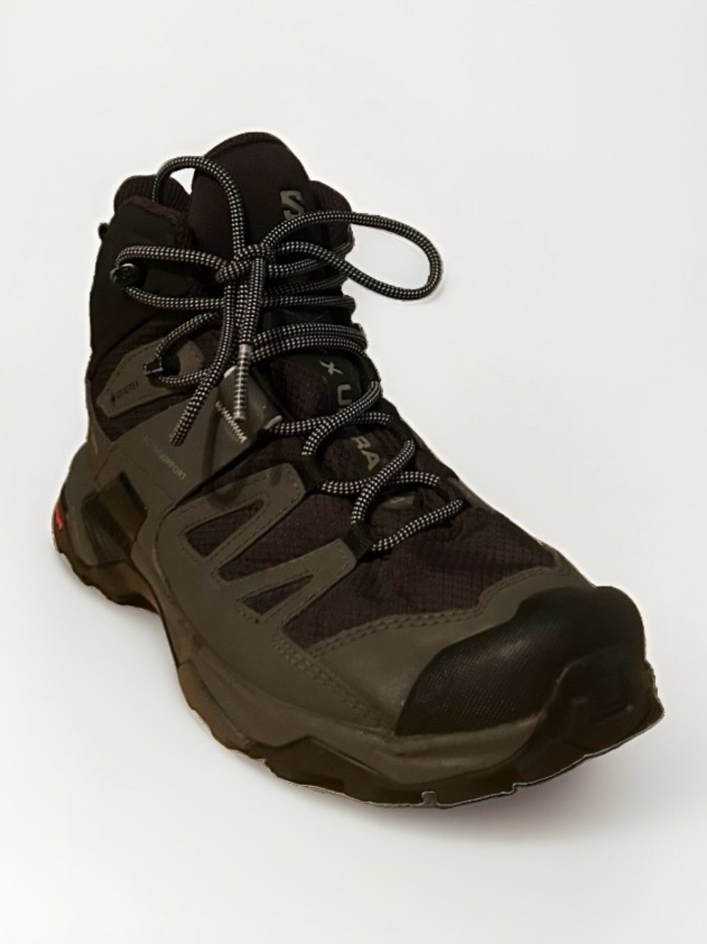Salomon Men's Black and Dark Grey Hiking Boots Size 8